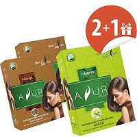 АКЦИЯ: Порошок для мытья волос "Шикакай" 50 г, Ayur Plus: 2 упаковки + подарок