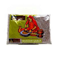 Чечевица коричневая (Masoor Sabut) 500 г, Bharat Bazaar