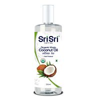 Масло кокосовое пищевое органическое нерафинированное (Virgin Organic) 200 мл, Sri Sri Tattva