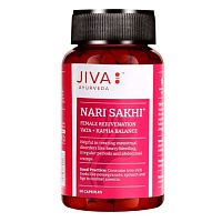 Нари Сакхи - женское здоровье / 60 капс., Jiva Ayurvedic Pharmacy (срок годности - до июня 2025 г)
