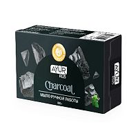 Мыло ручной работы Угольное (Charcoal) 100 г, Ayur Plus