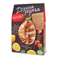 Мюсли из пророщенной полбы с лимоном и клубникой 260 г, "Образ жизни"
