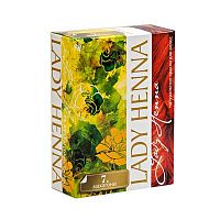 Краска для волос на основе хны "Махагони" 6 упак. по 10 г, Lady Henna